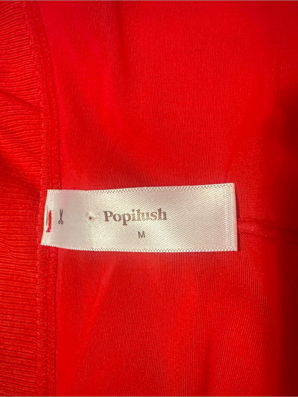 Populush Red Top - Bold Red